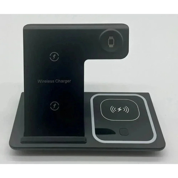 3‎ in 1 Wireless Charging Station For iPhone Apple Watch & Airpods Pro Tested - Picture 2 of 10